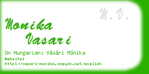 monika vasari business card